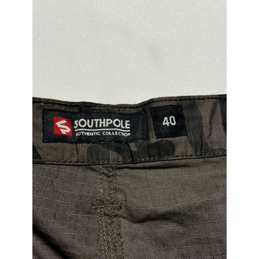 South Pole Cargo Shorts Pockets Camo Camouflage Casual SouthPole Mens Size 40 - Picture 5 of 10